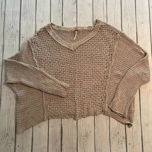 Free People Cropped Sweater